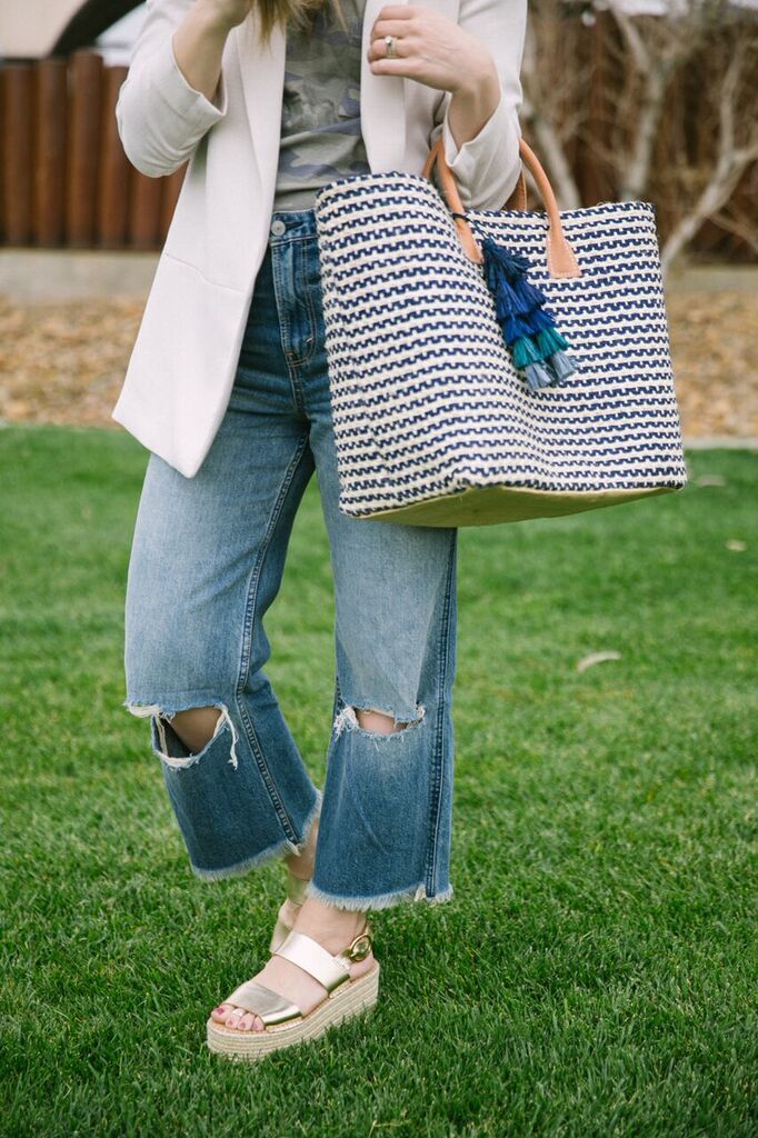 Straw Totes by popular Las Vegas fashion bloggers Life of a Sister