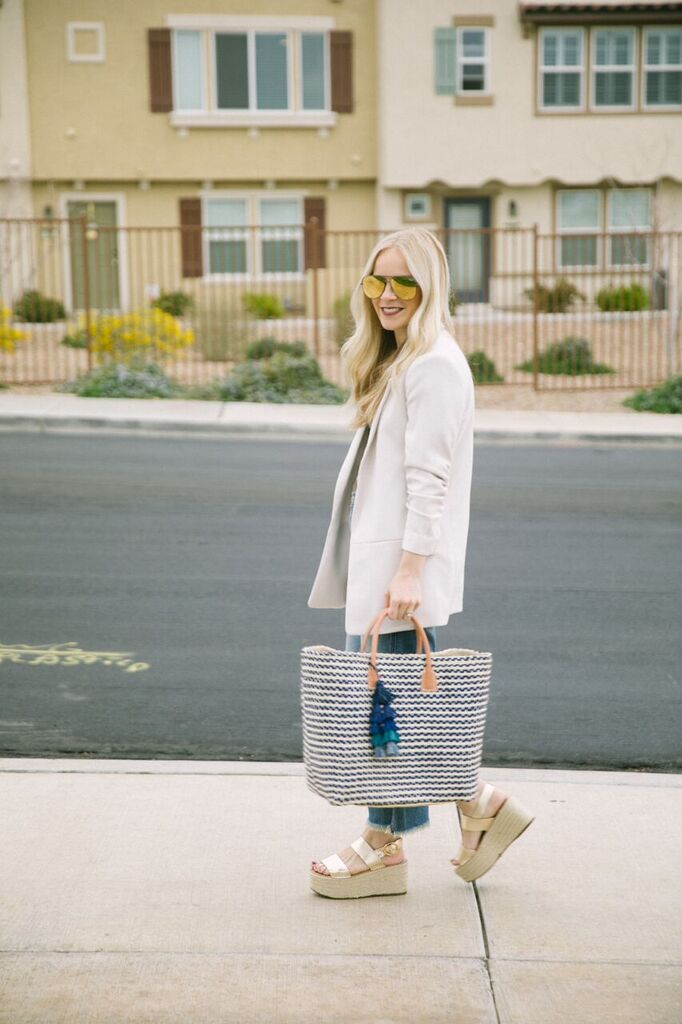 Straw Totes by popular Las Vegas fashion bloggers Life of a Sister