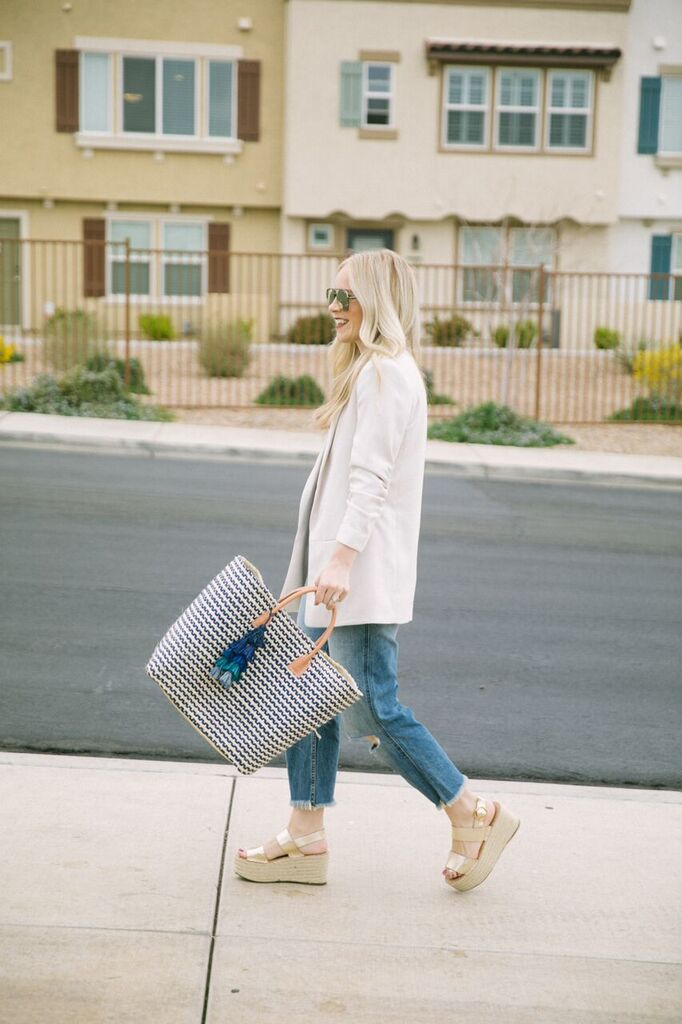 Straw Totes by popular Las Vegas fashion bloggers Life of a Sister