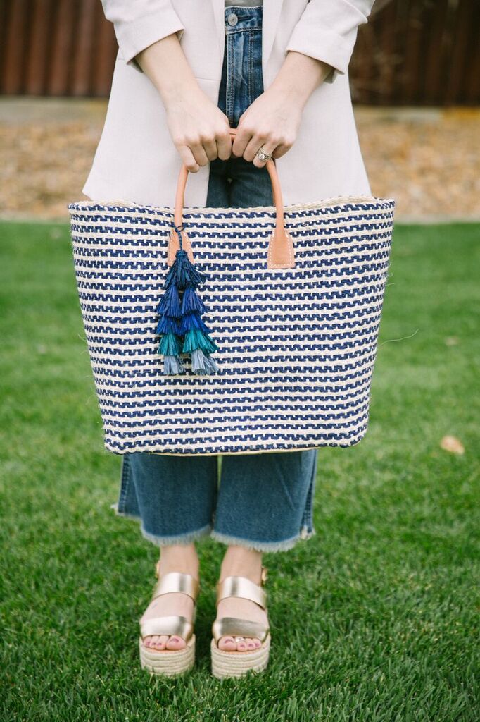 Straw Totes by popular Las Vegas fashion bloggers Life of a Sister