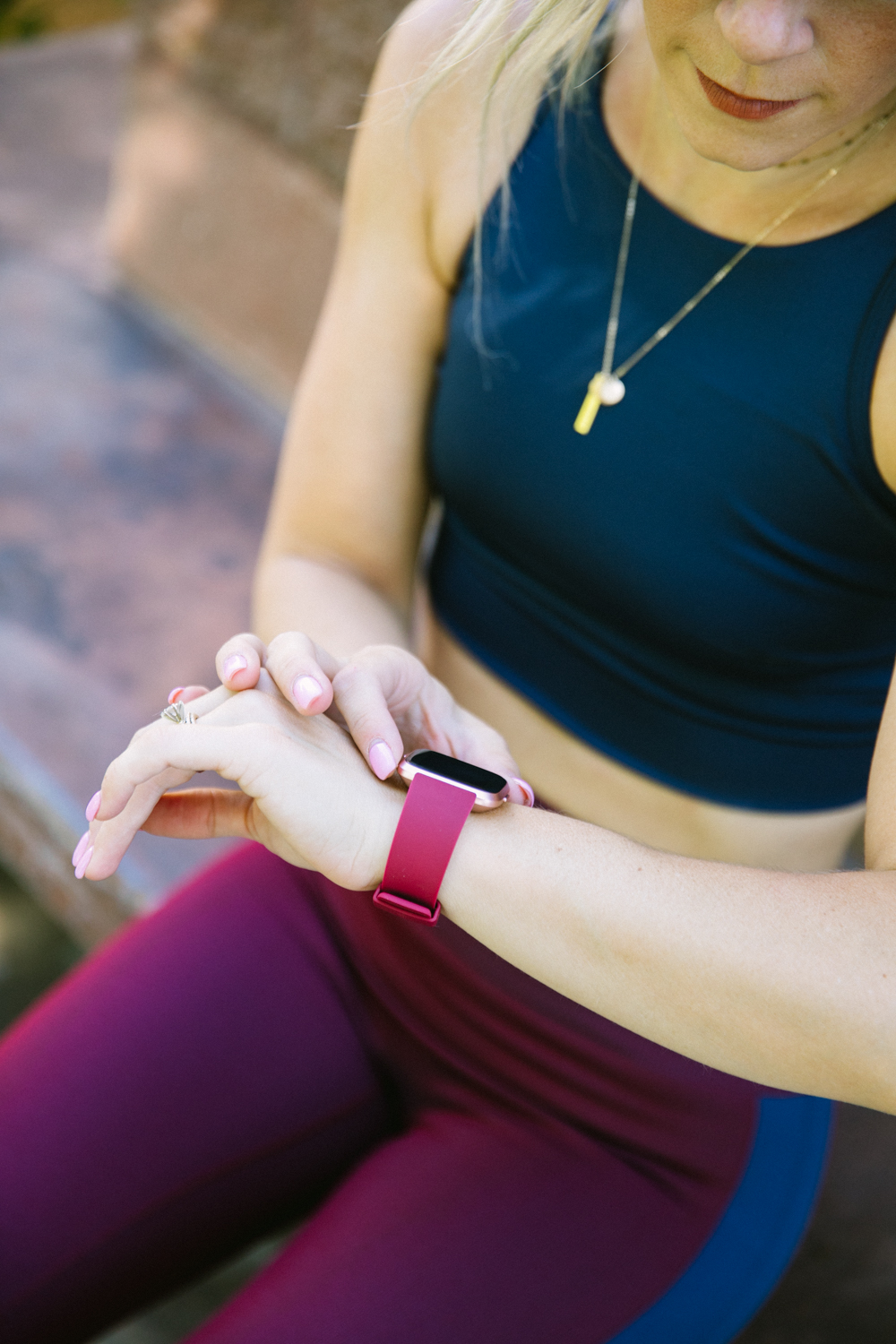 fitbit versa ruby and rose gold