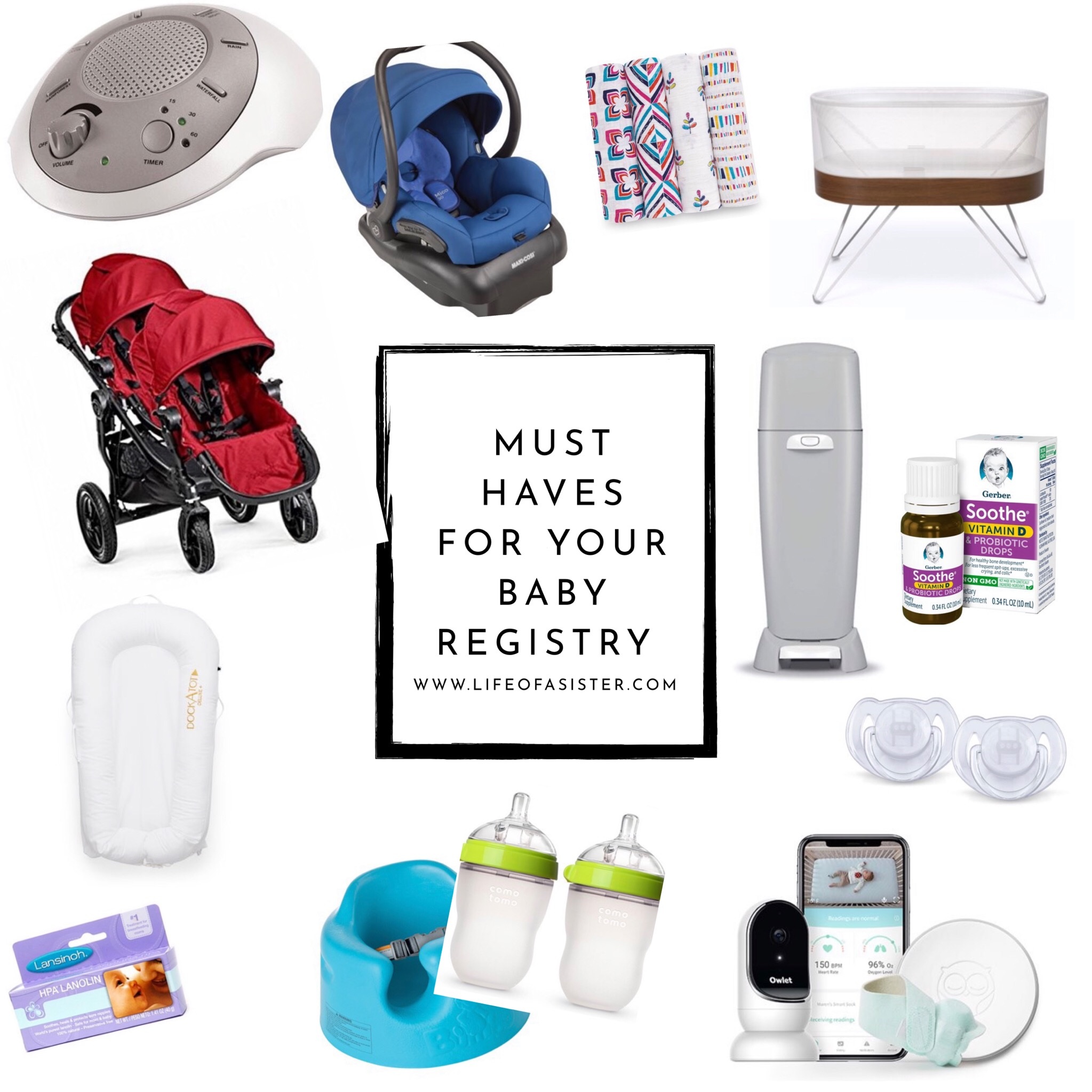 Baby Registry Essentials at Walmart featured by top US life and style blog, Life of a Sister