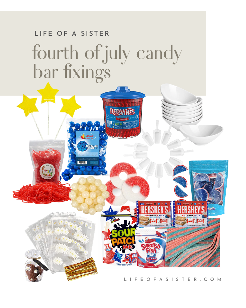 Fourth of July Candy Bar Essentials featured by top Las Vegas lifestyle blogger, Life of a Sister