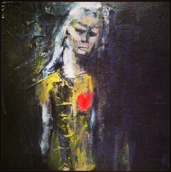 "Oh my bleeding Heart" 2014 Mixed Media