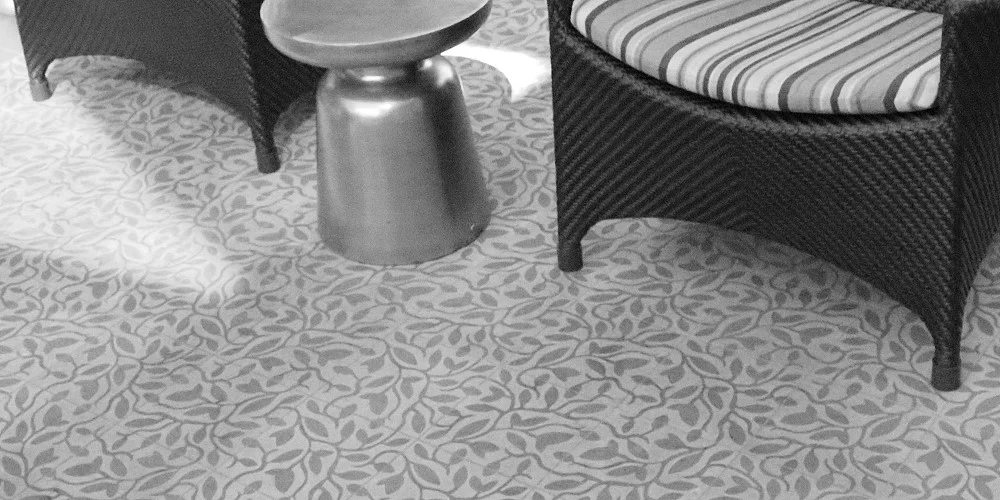 Fine Vine cement tile by Tesselle, designed by Karin Jeske