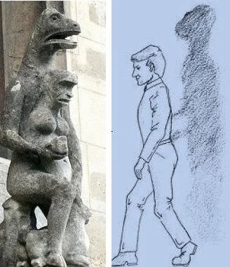 ...not the picture you expected....but now you can see a pictorial representation of a Draconian connecting itself to the human body at the 3rd Chakra. The individual is in their blood line and is totally unaware of their influence over their thoughts and actions, hence the term: "zombie"...