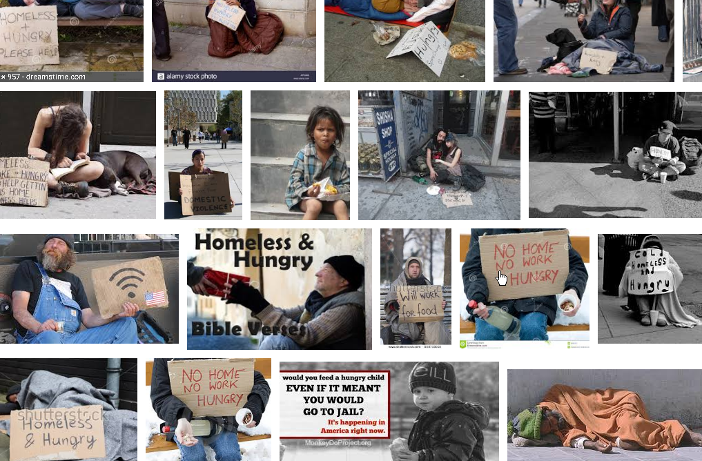 ANYONE TRYING TO ACTUALLY MAKE MONEY BY TAKING PICTURES OF THE HOMELESS AND NOT DOING SOMETHING ABOUT THIS HORRID HUMAN CONDITION IS CLUELESS.
