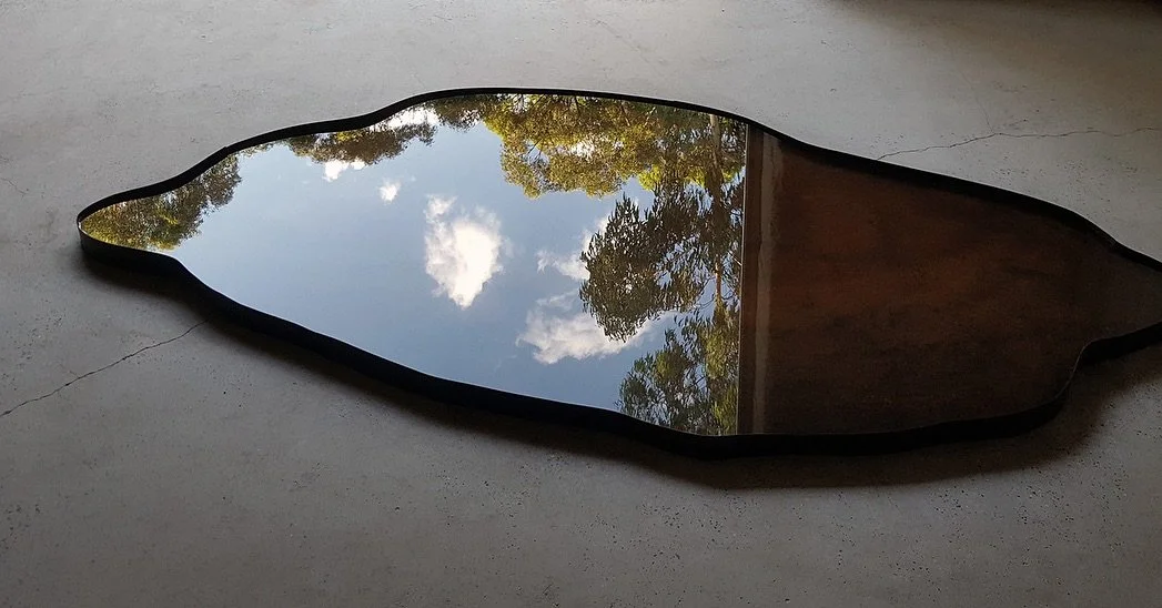 Gardens of Stone | 2018, Australia
 
Steel, rainwater, natural patina. Studio detail of one of seven reflecting pools created at @bigciaustralia. Placed outside in Australian bushland under the region's intense southern hemisphere sun and heavy rainf