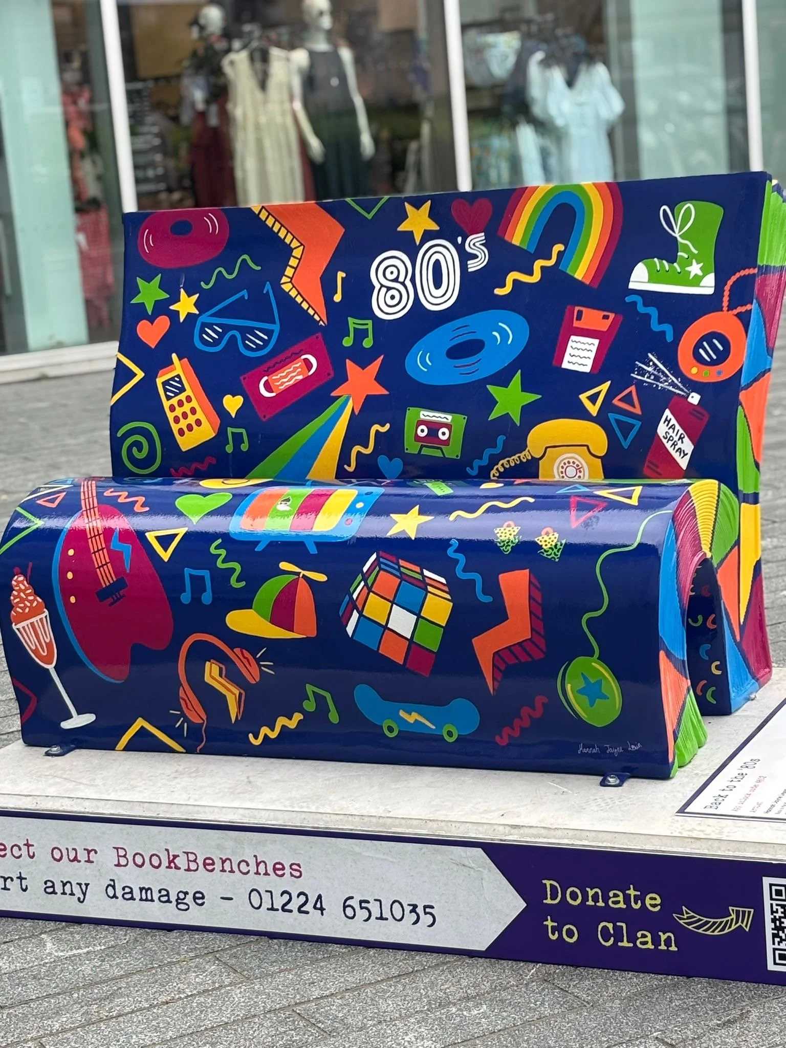 The BookBench Trail Aberdeen 2025: 'Back to the 80s' Photo Credit: Fiona Chance