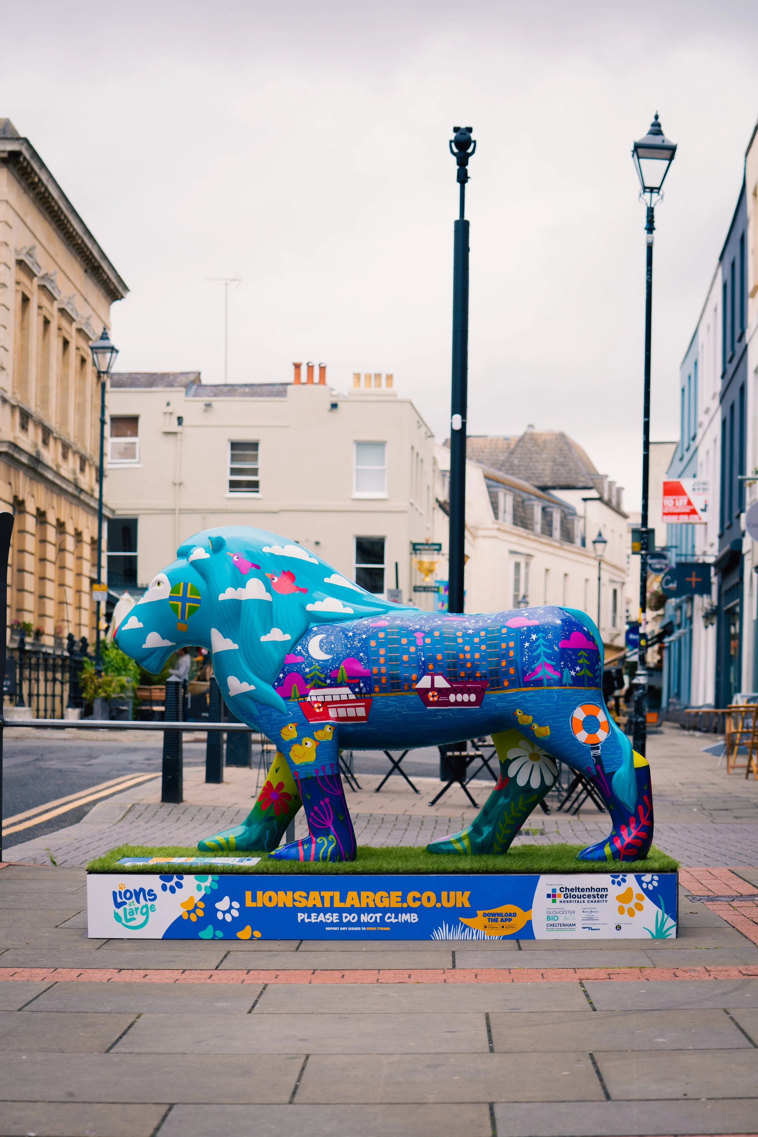 Lions at Large Gloucester 2025: 'The Mane Attraction' Photo Credit: Zoe McGahey – Medical Photography GHNHSFT