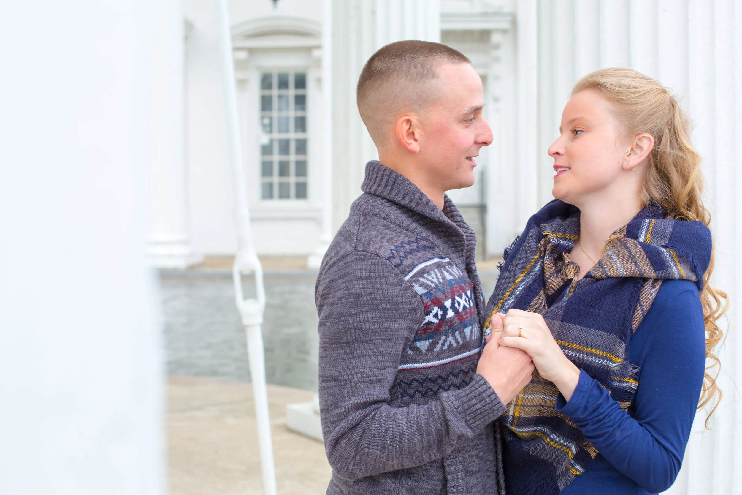 Melissa Payne and David Butler’s engagement, Water Tower Park in Louisville, Kentucky.