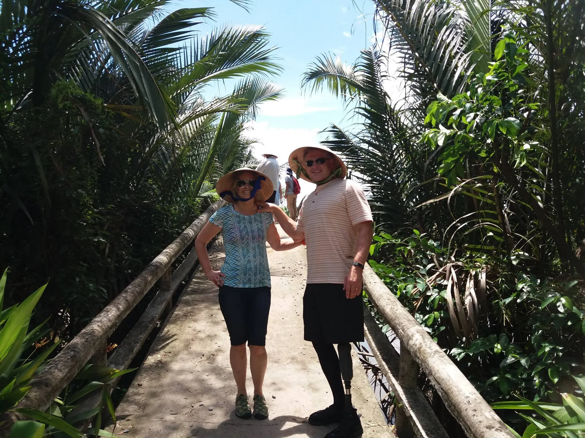 ERocktravel@gmail.com. Vietnam was the ultimate travel experience. I actually rode on a huge fork lift from the airplane to the terminal because of my disability.