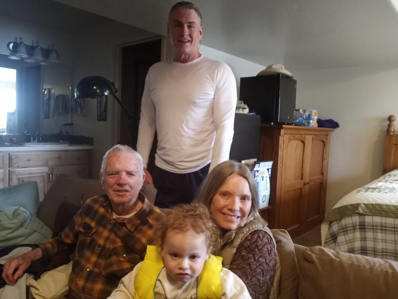 We visited Lori's father, Max Mortensen