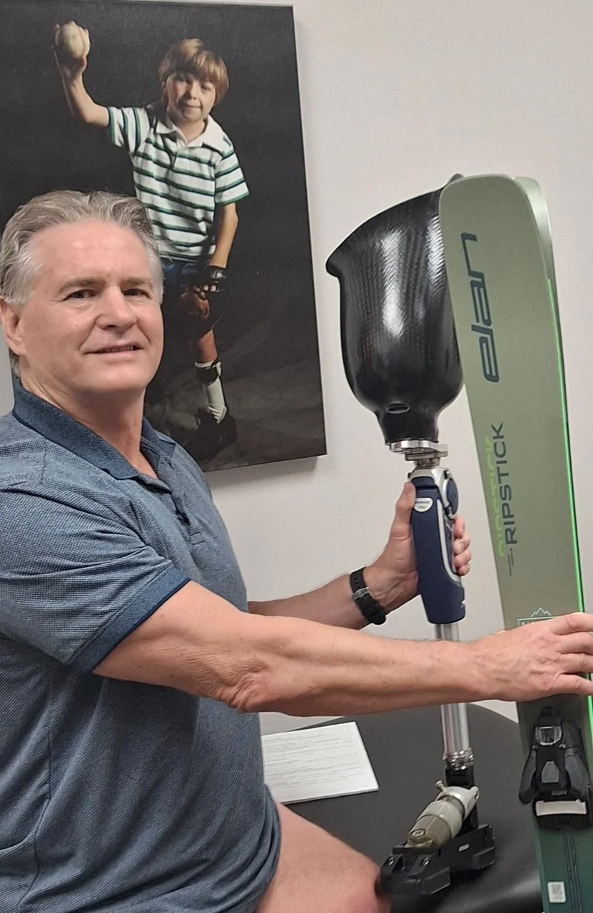 Going skiing with Transfemoral prosthetic