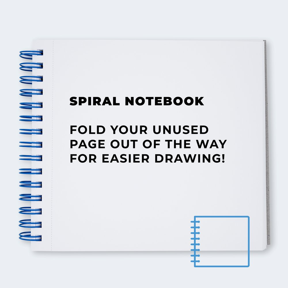 Challenges when using a small spiral sketchbook 