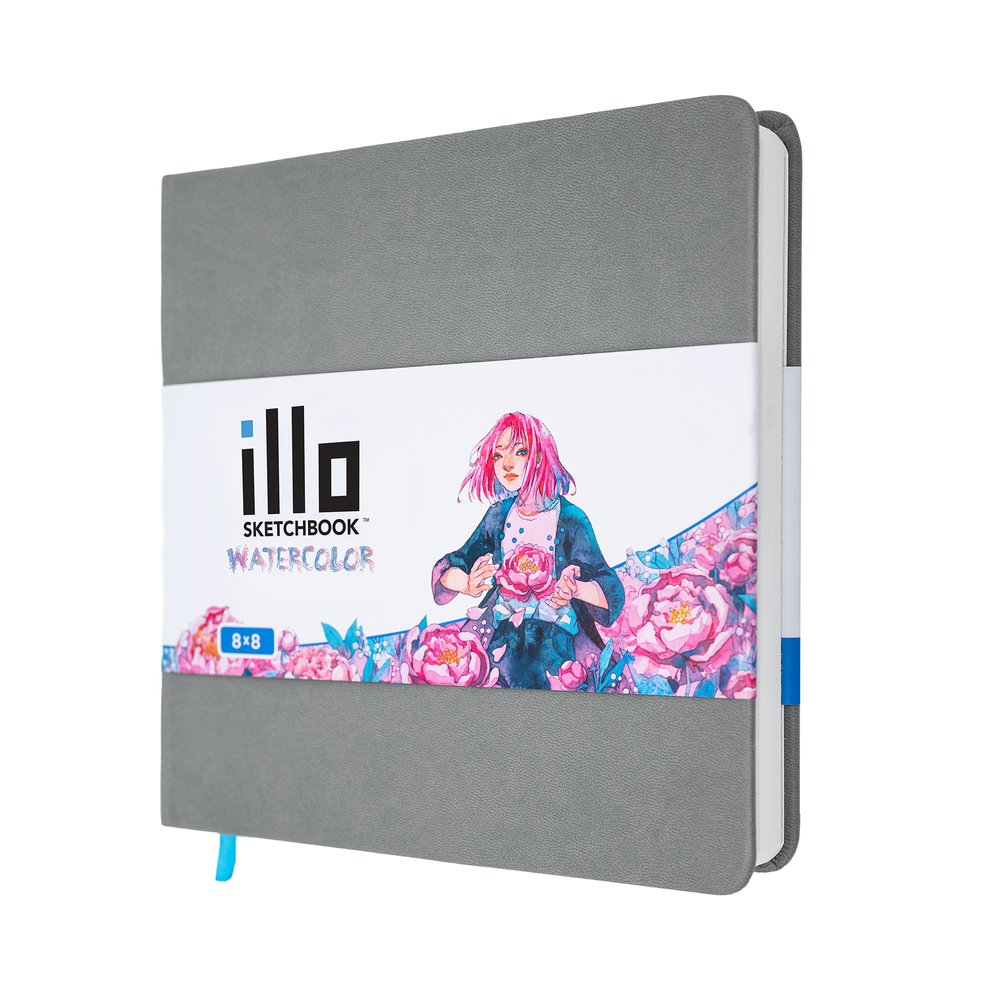 illo watercolor sketchbook 8x8 - illo sketchbook | Artist Preferred Square  Sketchbooks