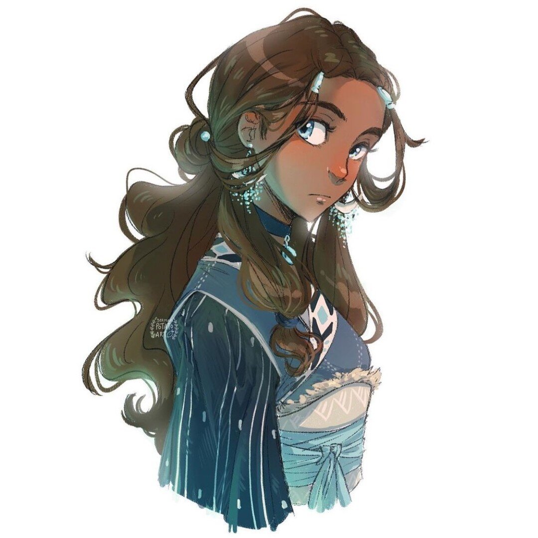 Checkout 👀 our Featured Artist of the Day! Make sure to follow and ❤️ their work! 
@german.potato.art
Sheesh! What an amazing rendition of Katara!
-
If you haven&rsquo;t already checkout our sketchbooks 📘 at illosketchbook.com or amazon! Follow our