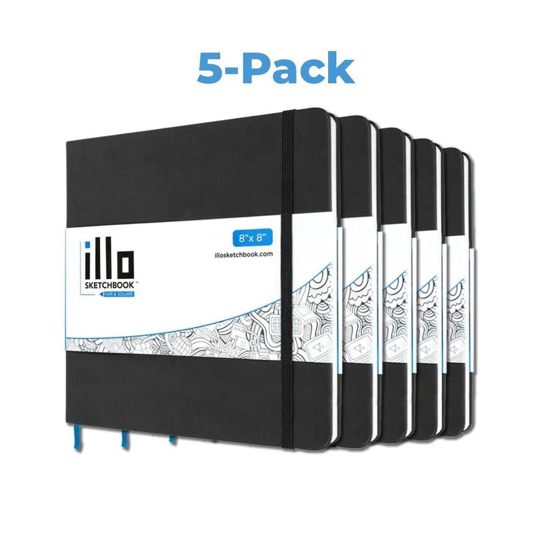 illo sketchbook 8x8  5-Pack