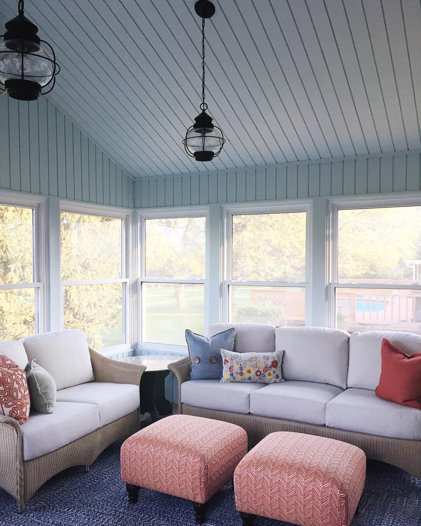 It&rsquo;s a read a book, stay in the shade kind of day today and this screened in porch from a few years back seems like the perfect place for that! 

Just finished The Dutch House by @annpatchett for our book club and recommend! Read anything good 