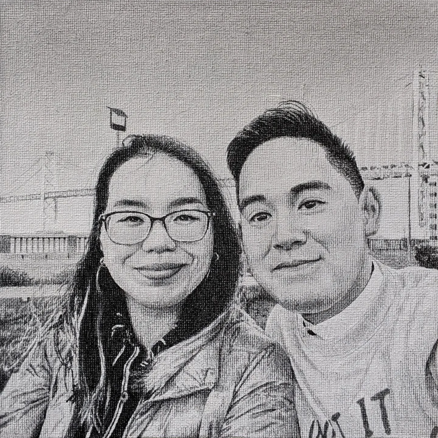I am honored to have been trusted in creating a proposal art series for my friend @anthonywonton. I worked on 14 portrait pieces over the past 3 months to have ready for when he proposed to his now fiance @insecurityguard. Now that they're living it 