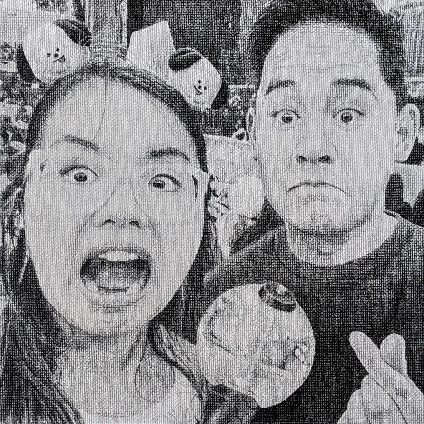 This one was a lot of fun to work on. I love drawing exaggerated facial expressions and fortunately these two can make some really good ones. 😂
.
That said, when you draw someone naturalistically, there's often what some would consider an "ugly