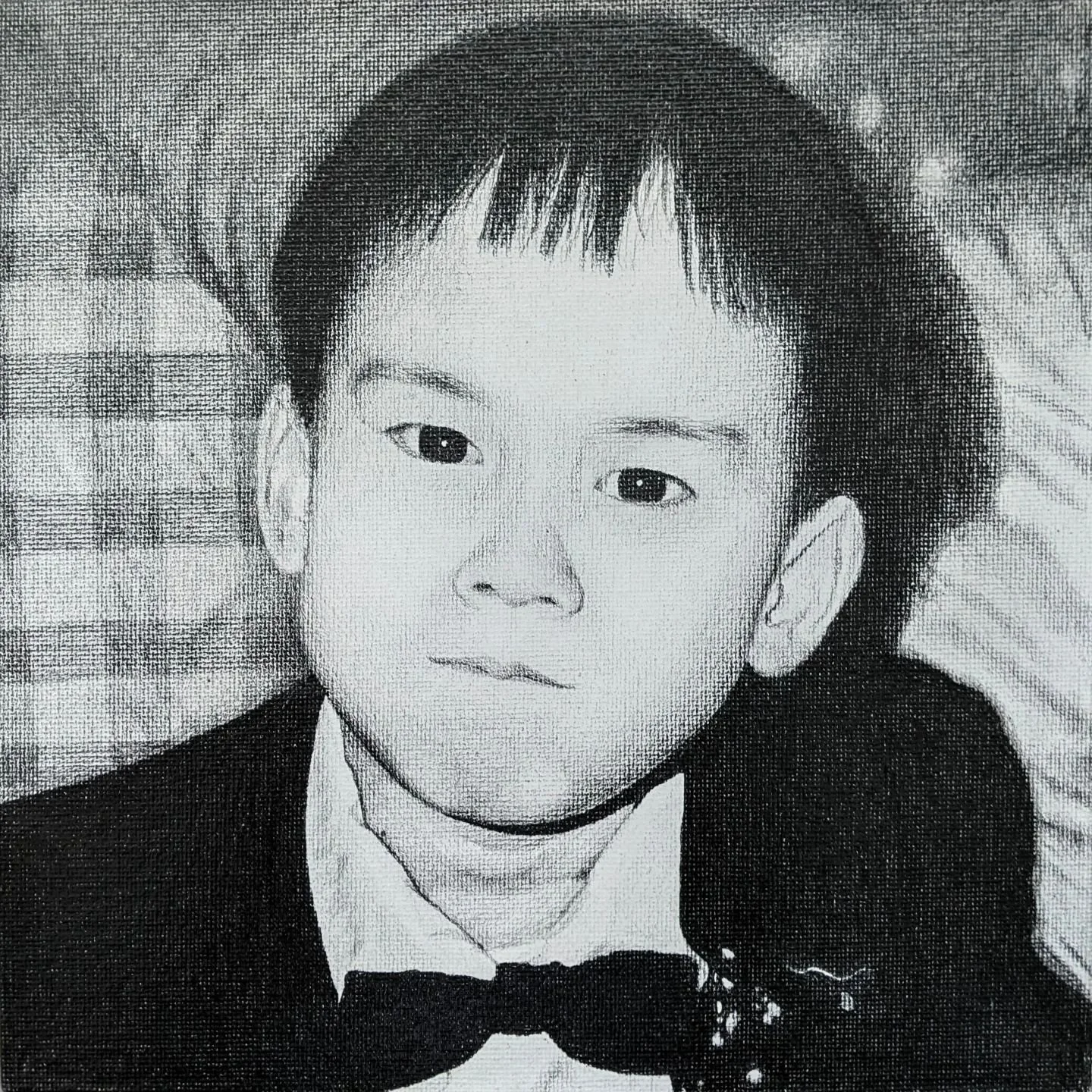 I knew I would like this one before I started because of the strong contrast in the photo and the mean mug. My current process for getting jet black values is a little tedious though, but bald kid Anthony got me through it. Thanks brother! 🙏🏾

.

.