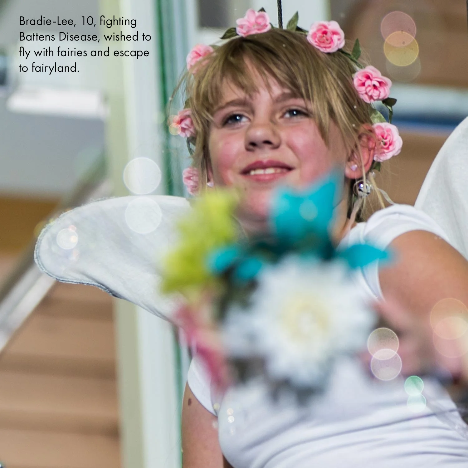 Little girl dressed as a fairy