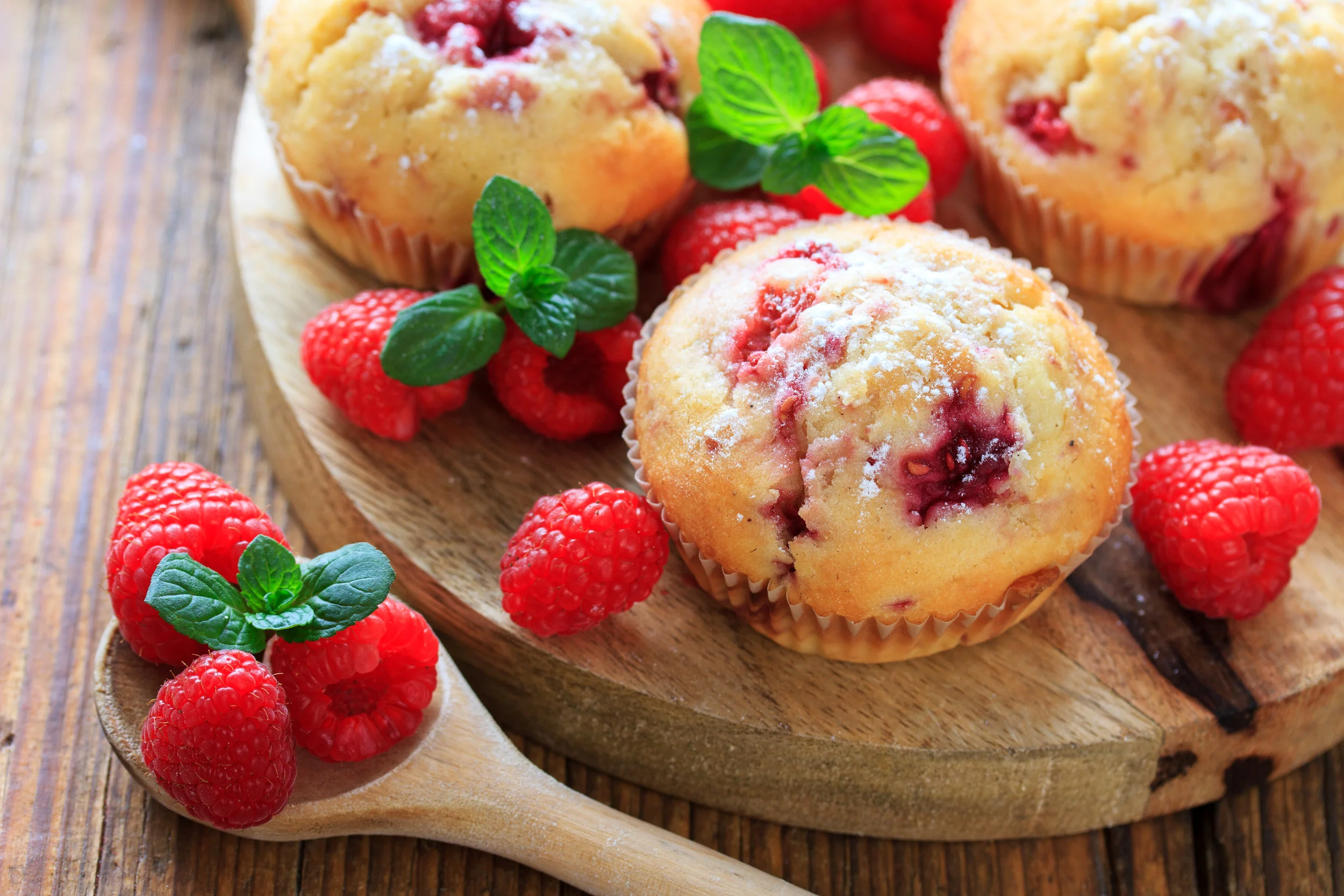 Raspberry muffins