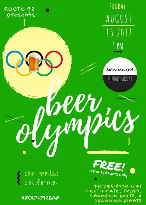 Beer Olympics @ Route 92!