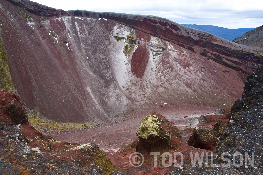  Mt Tarawera Crater, North Island. 