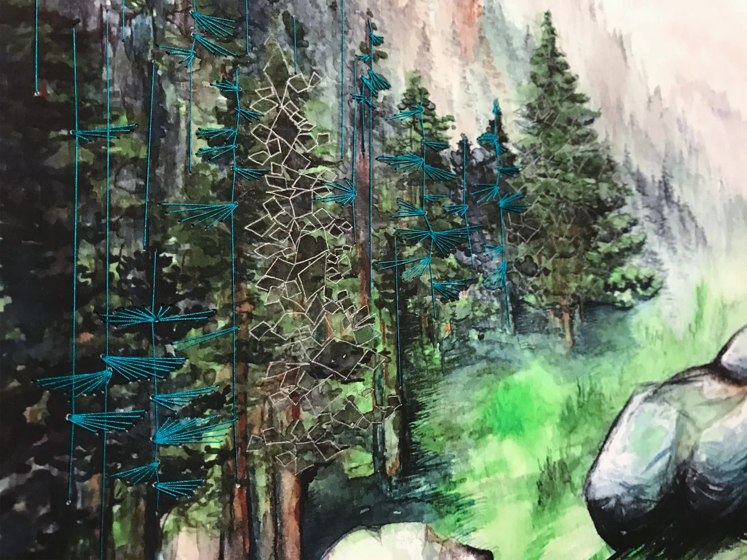 Embroidery detail from “Arapahoe”