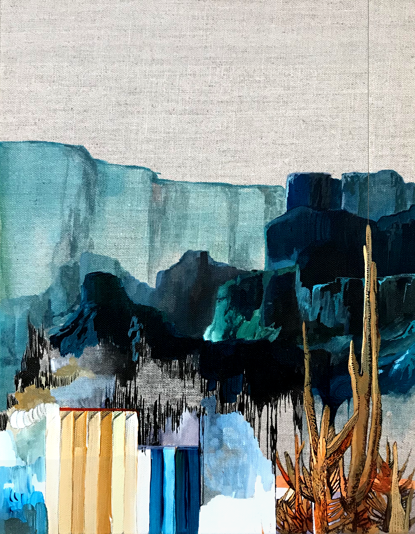 Abstract landscape painting of Canyonlands by Noelle Phares