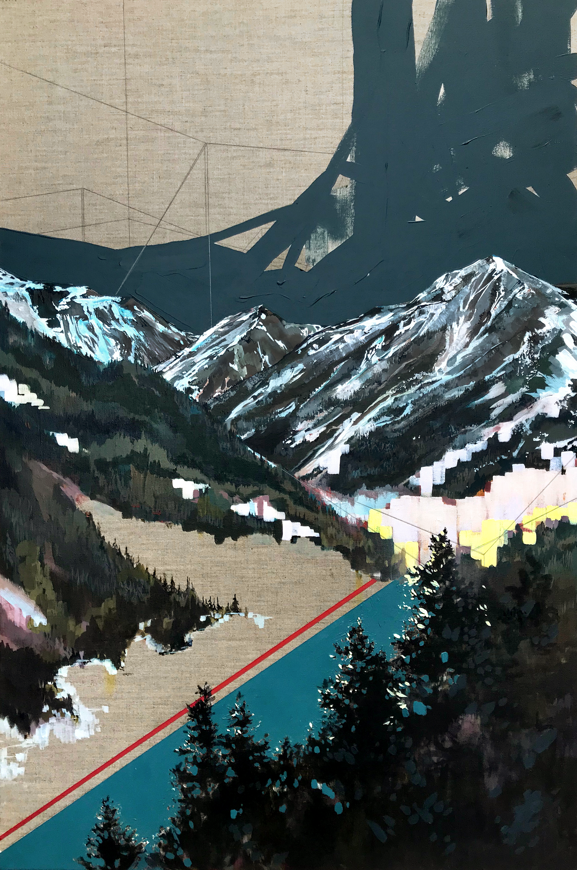 Hunter - Painting of Independence Pass CO by Noelle Phares
