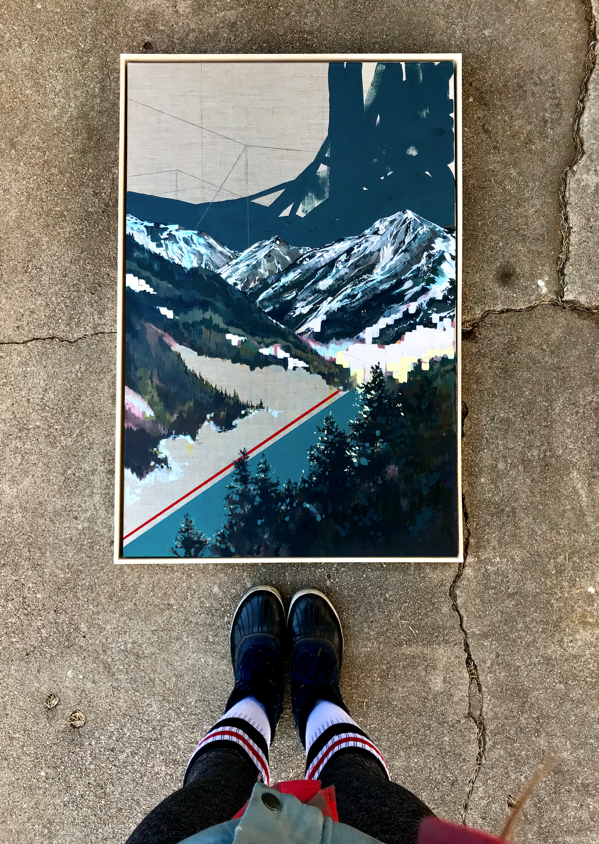 Hunter - Painting of Independence Pass CO by Noelle Phares
