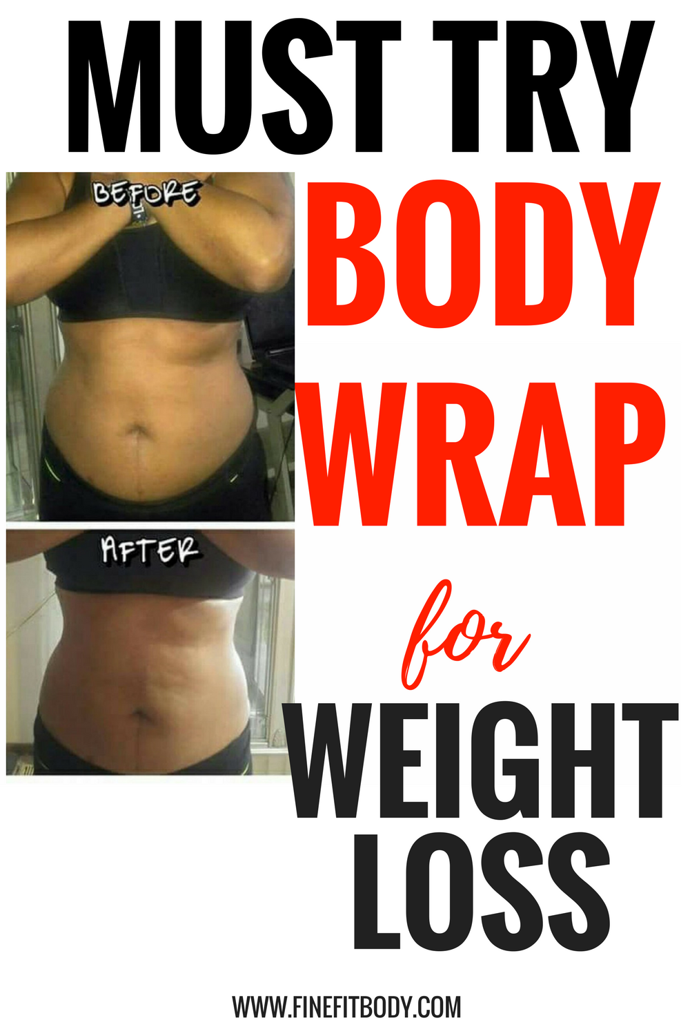 This body wrap for weight loss is amazing! It helps you lose weight in a week and have a flat belly. I love my before and after results from using this body wrap!