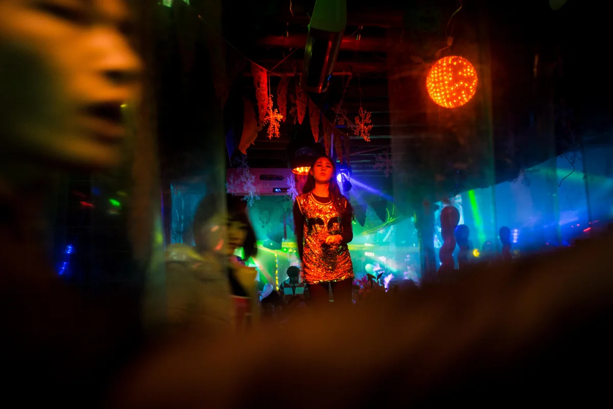 Night life in the old town of Lijiang, China 2016.