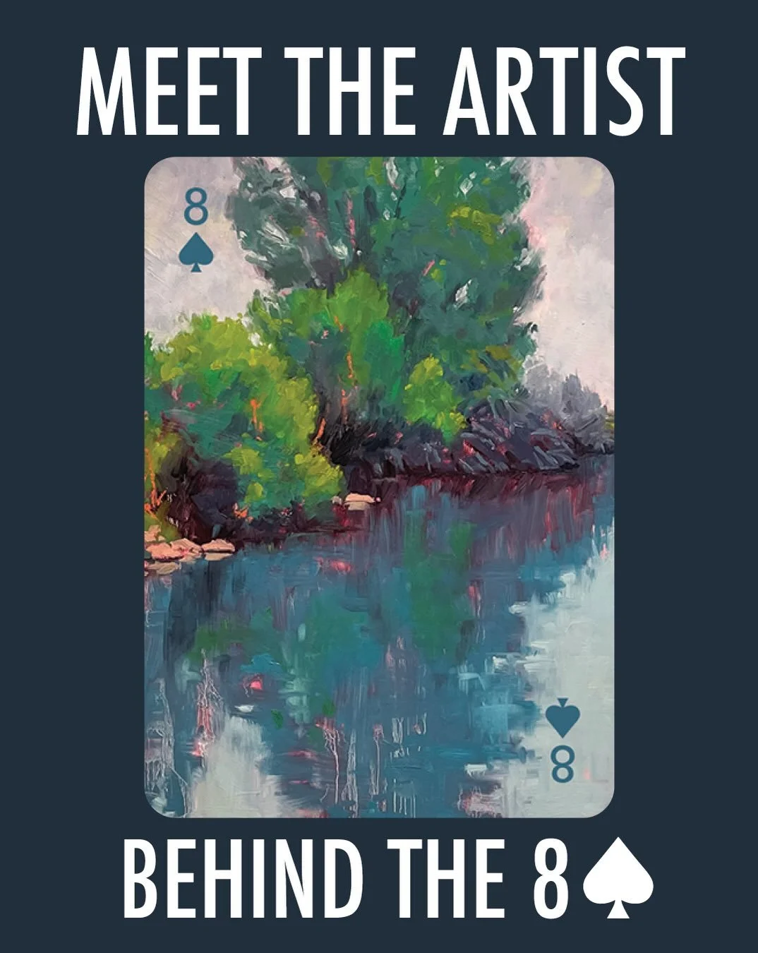 Meet the artist behind the 8&spades;️, Andrea Gabel. 

&ldquo;Plein air landscape painting, which is executing a painting outdoors, has been a passion of mine for many years. Being outdoors while painting has brought me much joy and many skills, incl