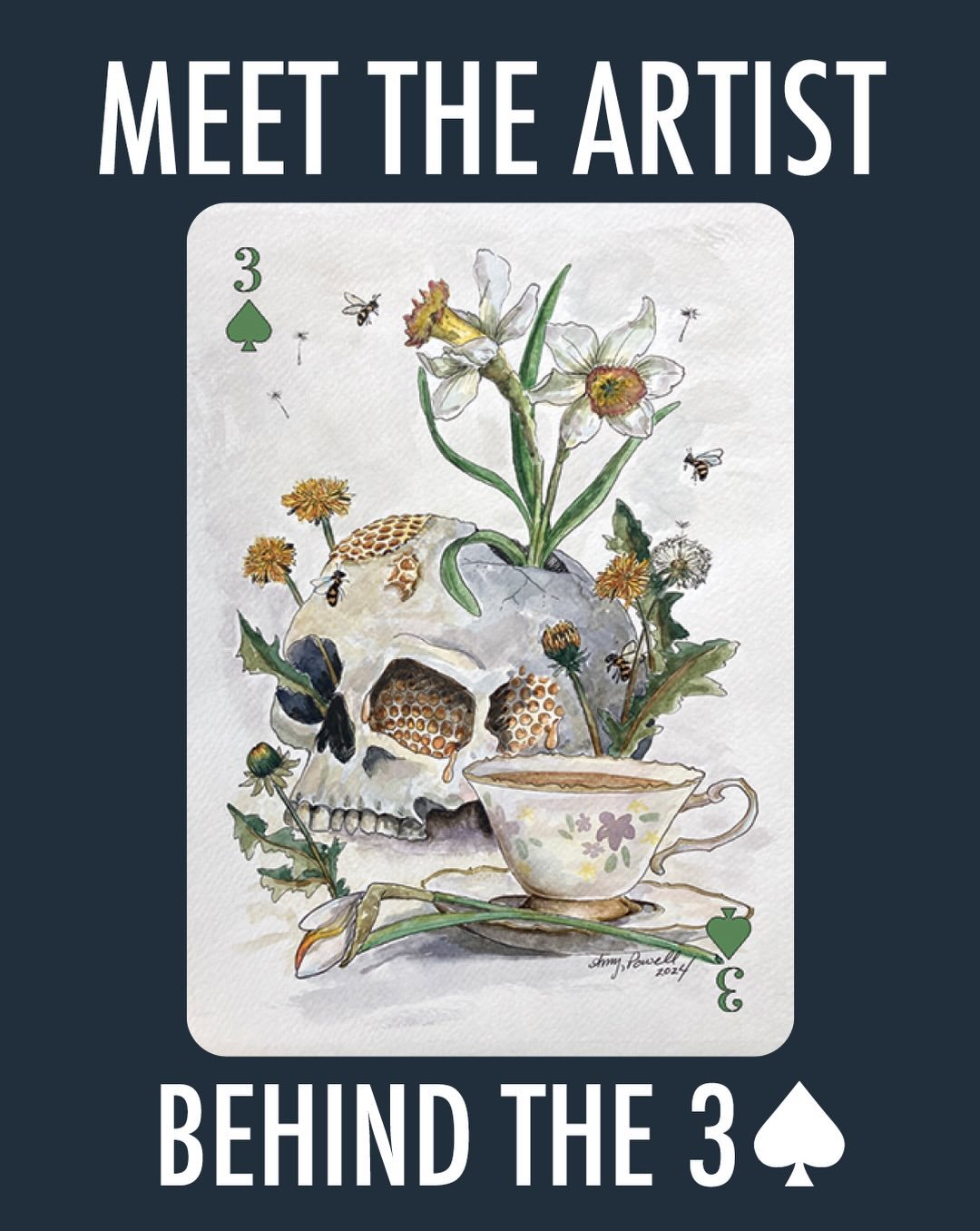 Meet the artist behind the 3&diams;️, Amy Powell. 

&ldquo;Amy Powell has been creating for nearly 20 years.&nbsp;&nbsp;She began her journey with large scale oil paintings and has moved into smaller illustrative watercolors in the last several years