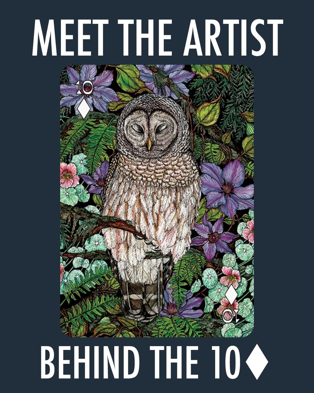 Meet the artist behind the 10&diams;️, Erin Joy Parrot. 

&ldquo;Every detail of my art work is created by hand, illustrated with ink to represent the textures of nature. The colors are added after the ink layer is complete, using a blend of Gouache 