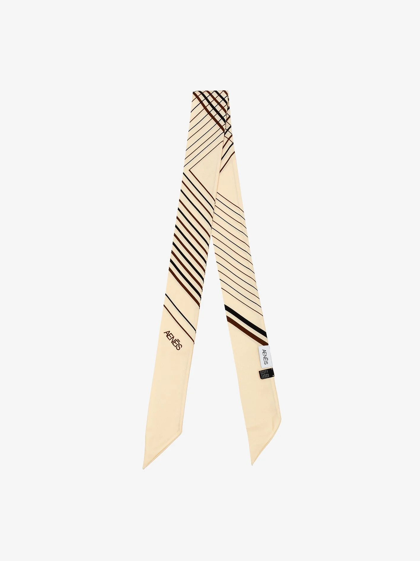 Minimal Illusion 1970 Silk Twill Bandeau | Champagne