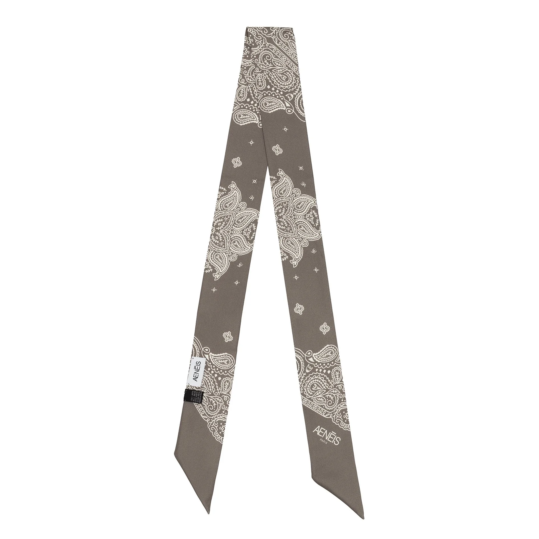 Silk Twill Bandeau | Minimal Bandana Elephant