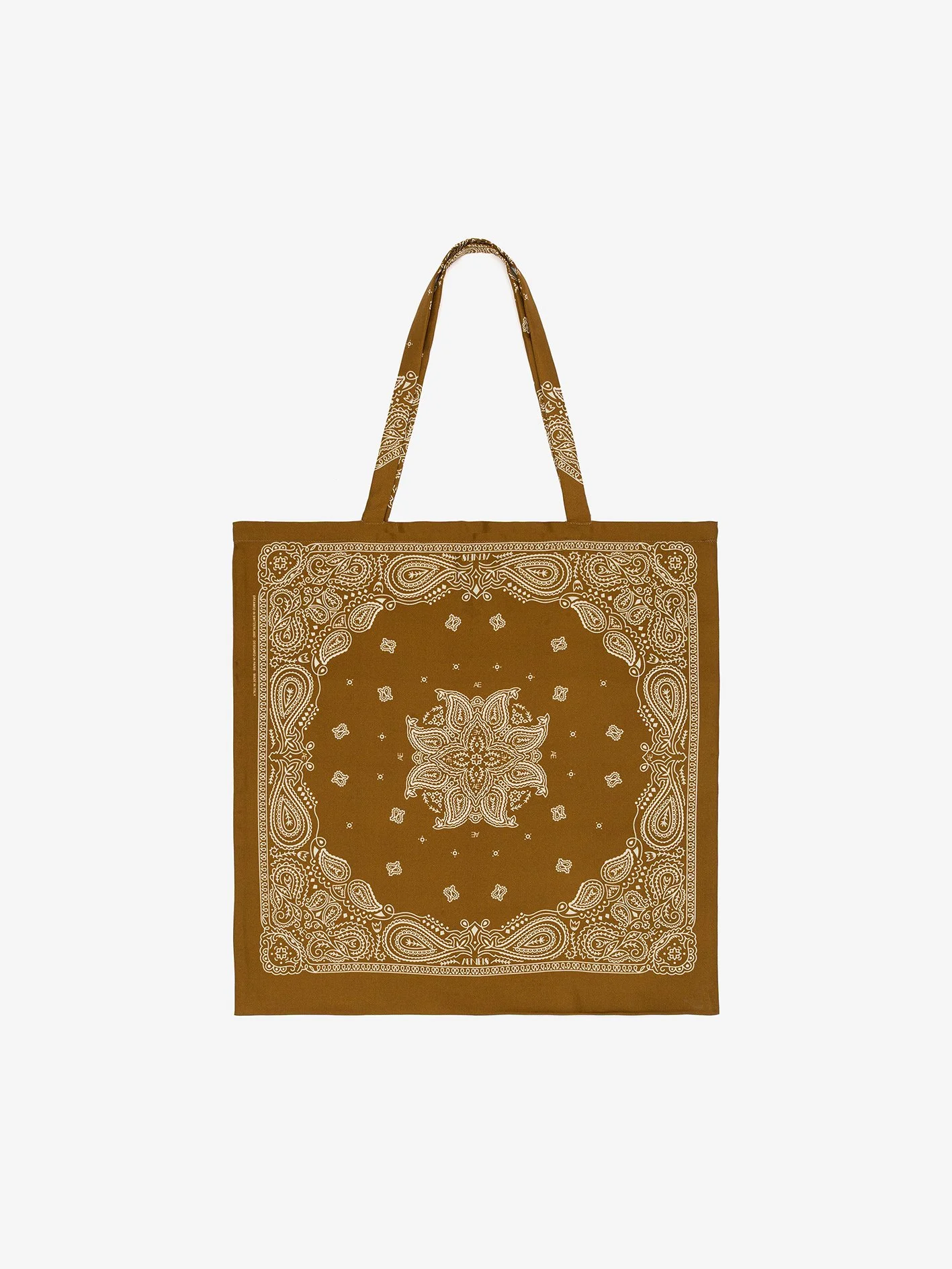Minimal Bandana Silk Tote Bag / Sienna