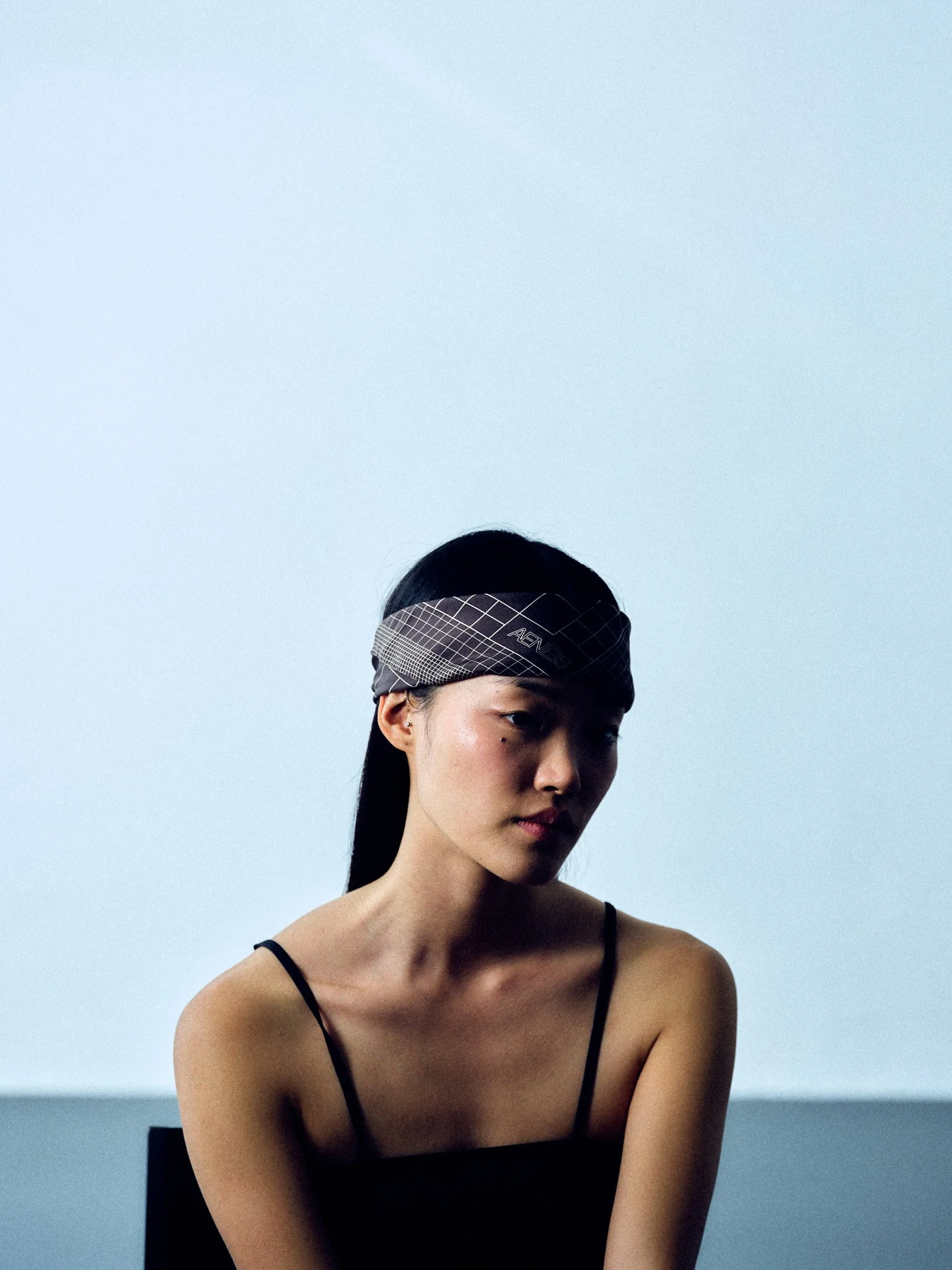 Carré Silk Scarf |  Antracite 70