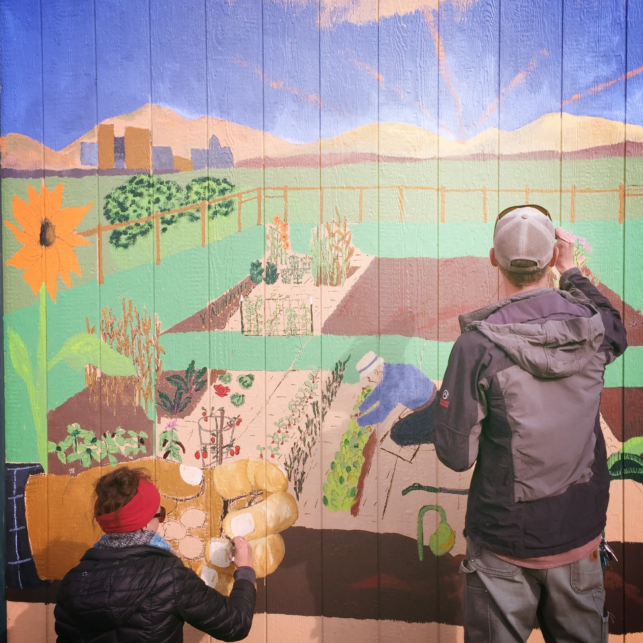 Community Garden "Watchman" Memorialized with Mural