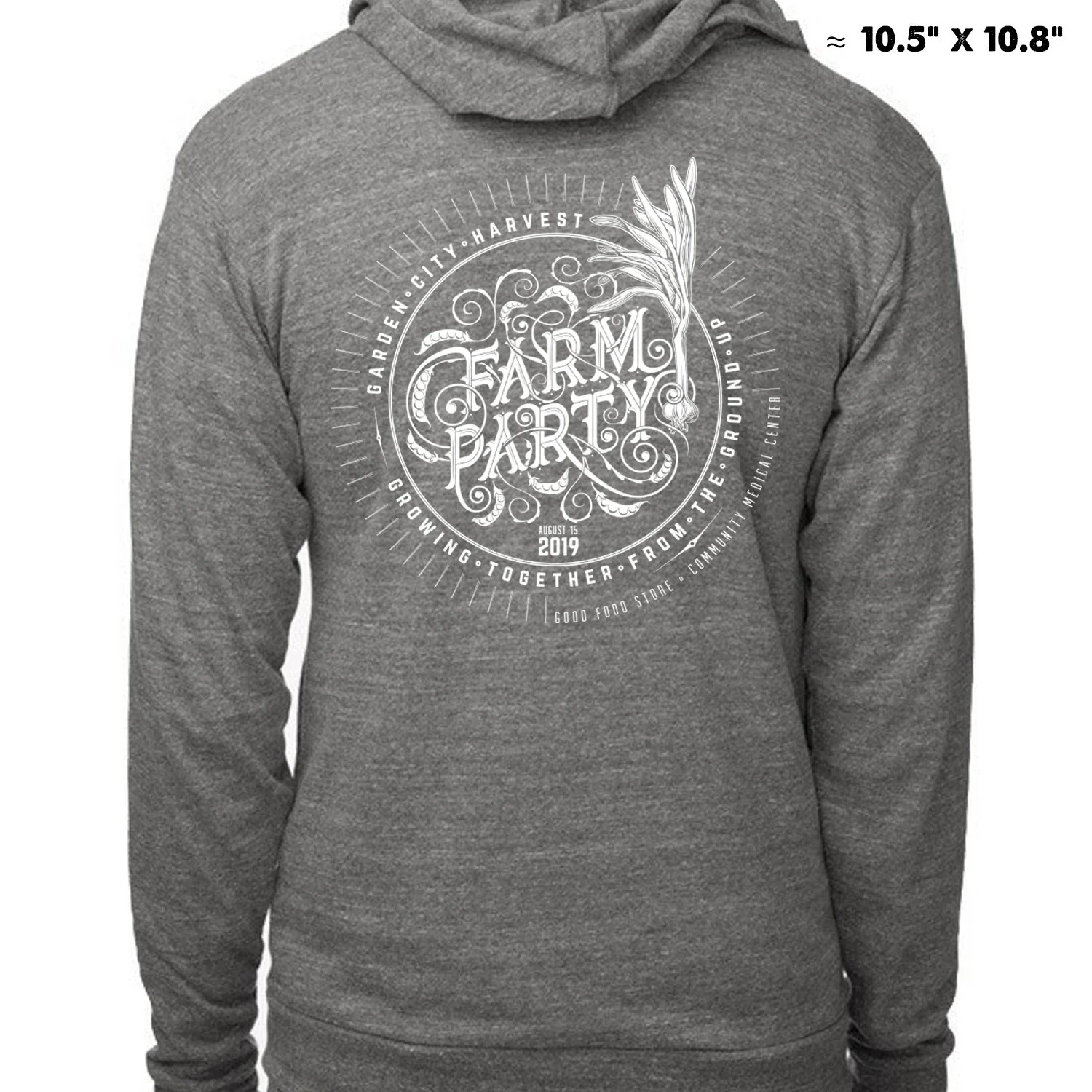 Lightweight sweatshirt back