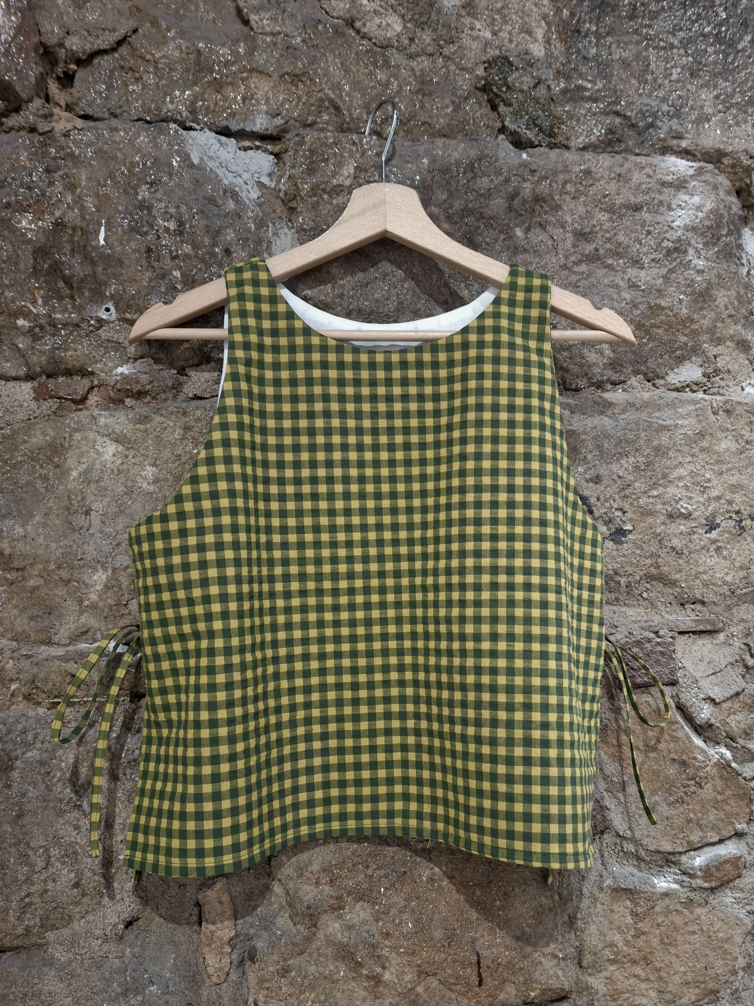 Ribbon Tie Vest. Size S