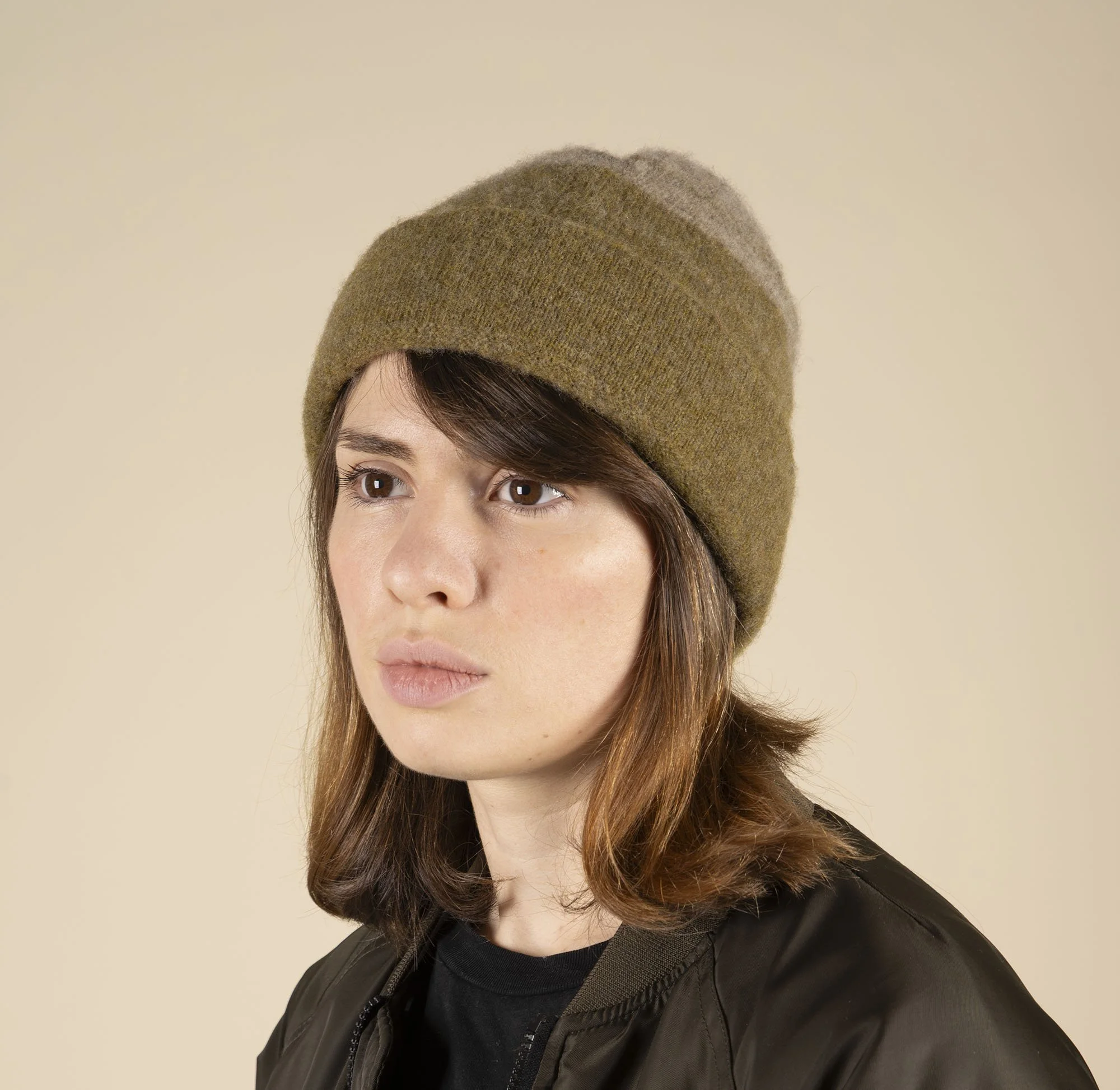 Double Dott Hat - Asparagus + Sand