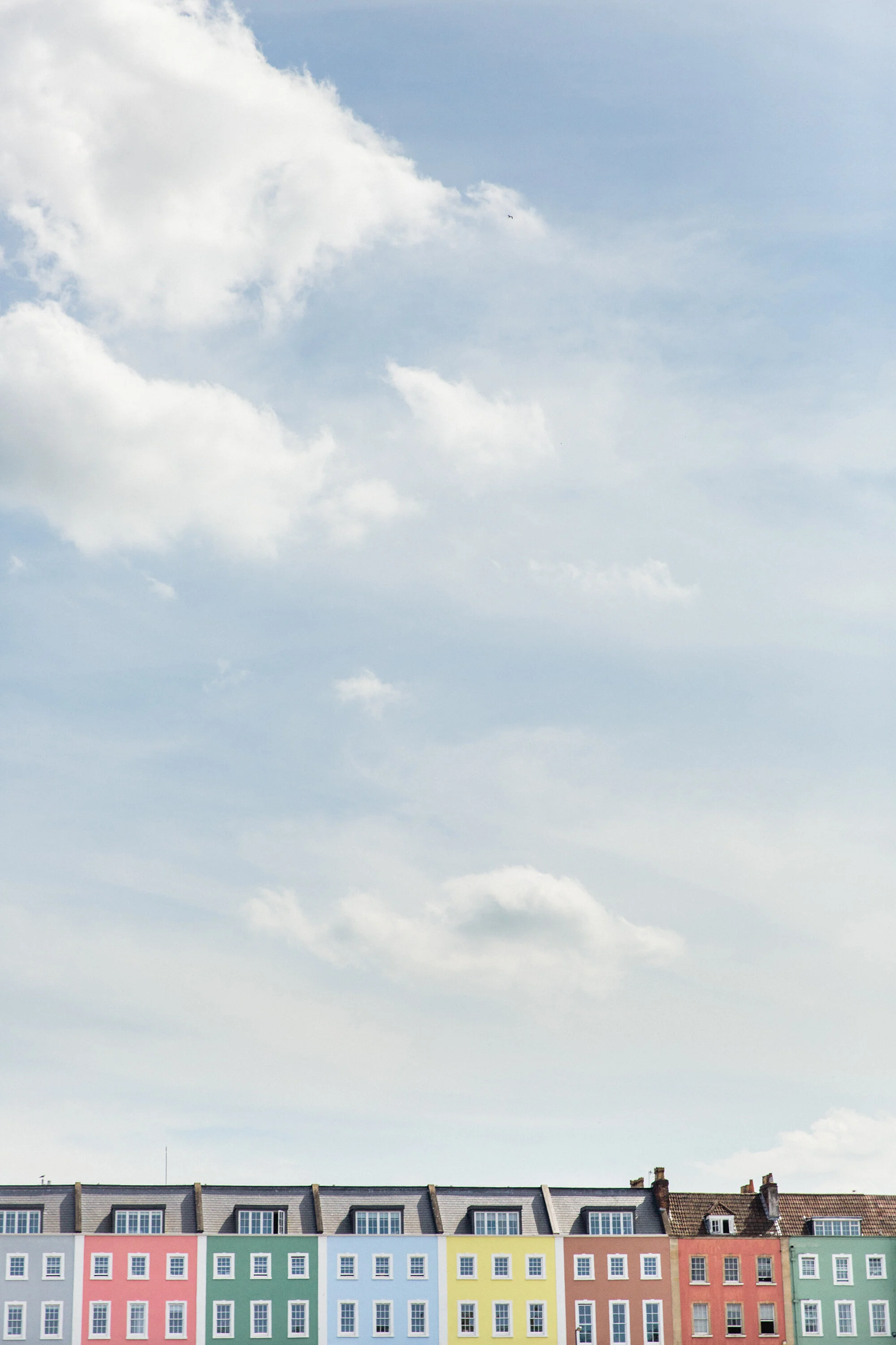 Colourful terrace Houses Bristol