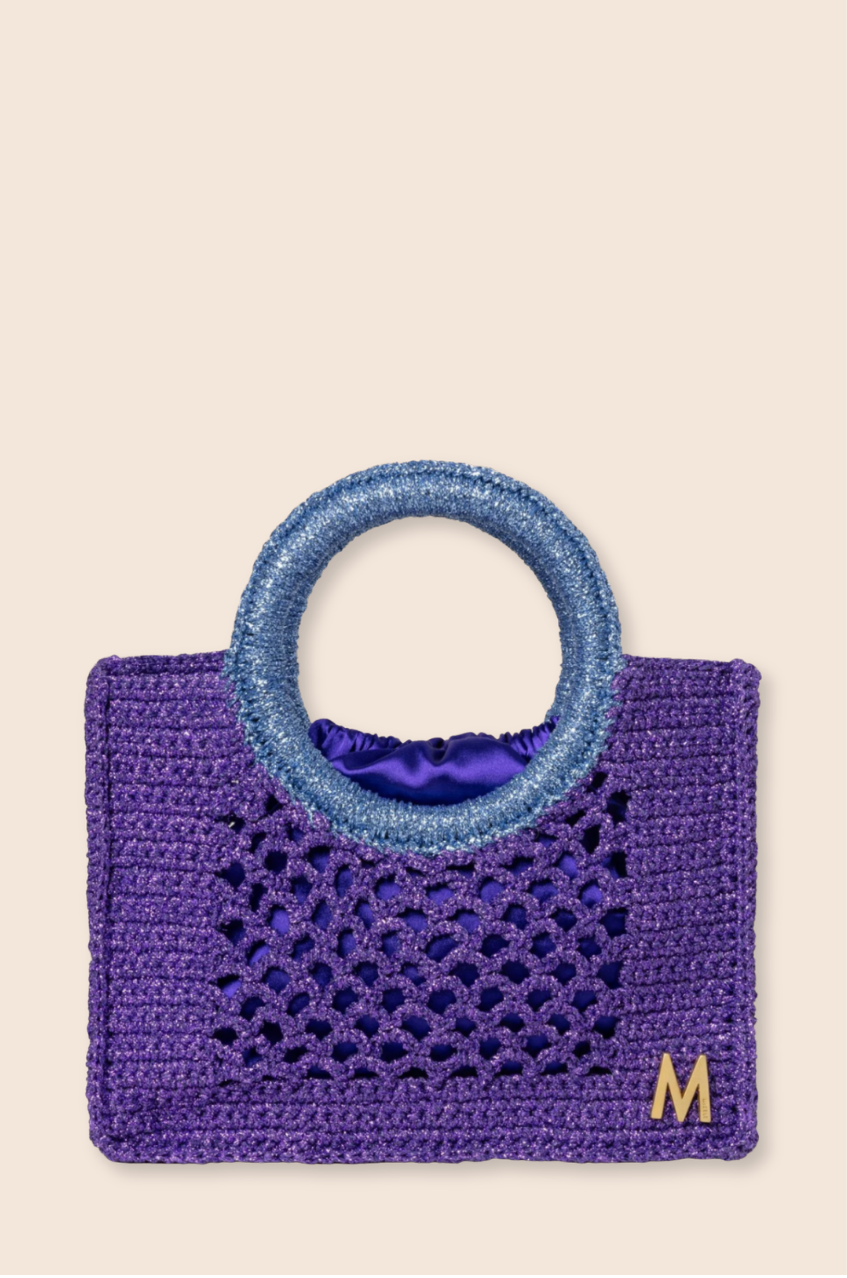 SMALL FISHNET - PURPLE & SKY BLUE