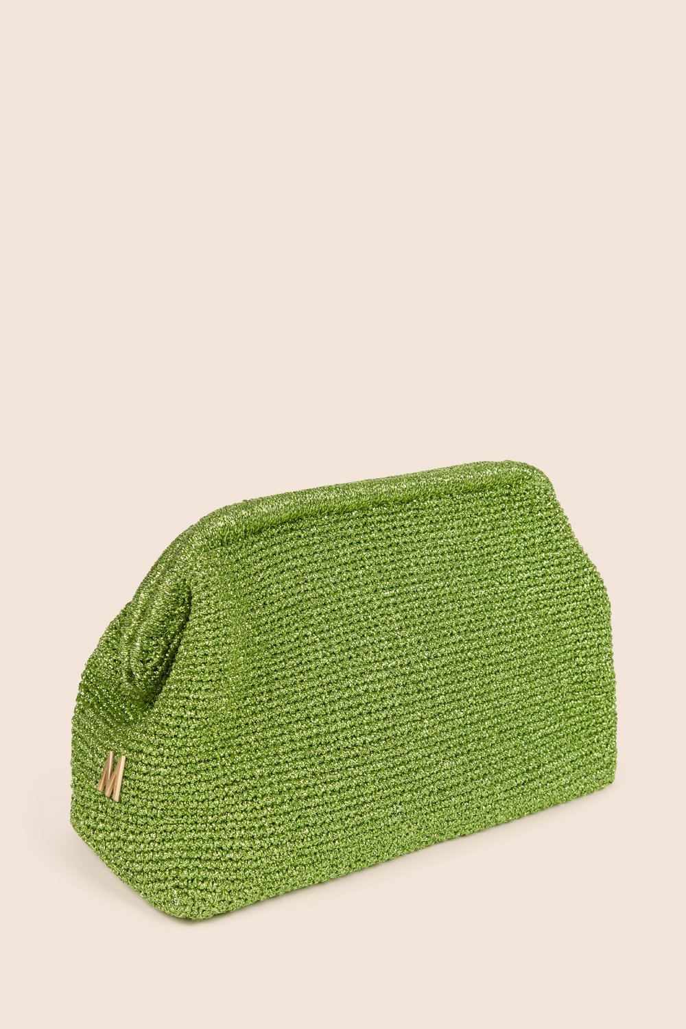 CLUTCH LUREX - PISTACHE